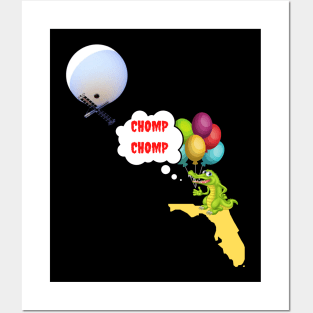 Chinese Spy Balloon Chomp, Chomp Florida Gator Posters and Art